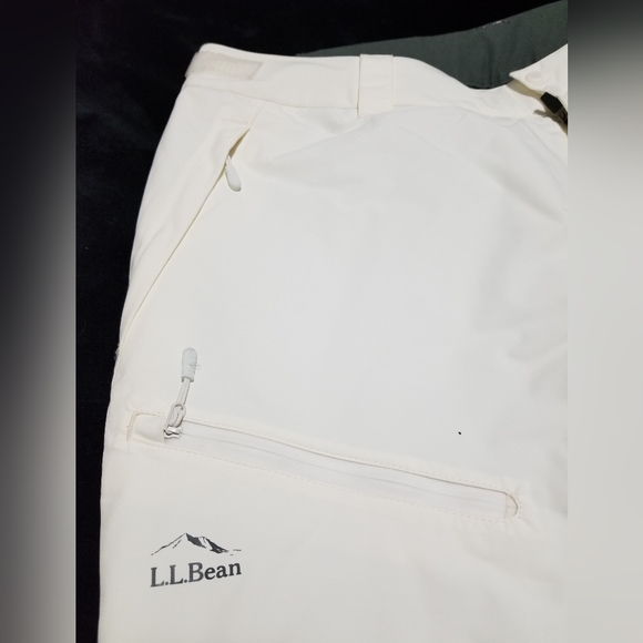 L.L. Bean women's plus size 1X bone white snow pants - Picture 3 of 9